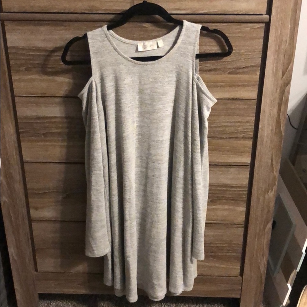grey fleece dress